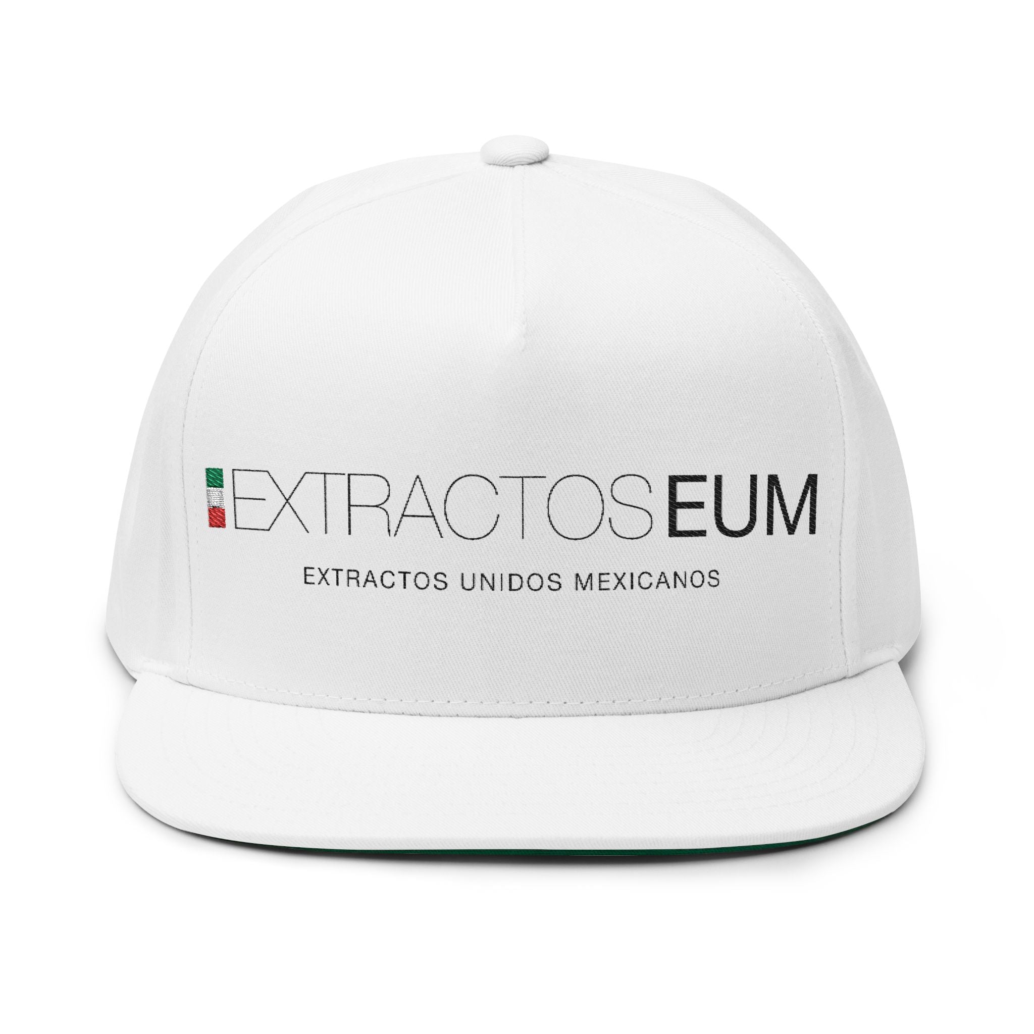 Gorra plana con visera bordada y elegante - Extractos EUM